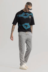 Men's Grey Casual Regular Fit Solid Chinos