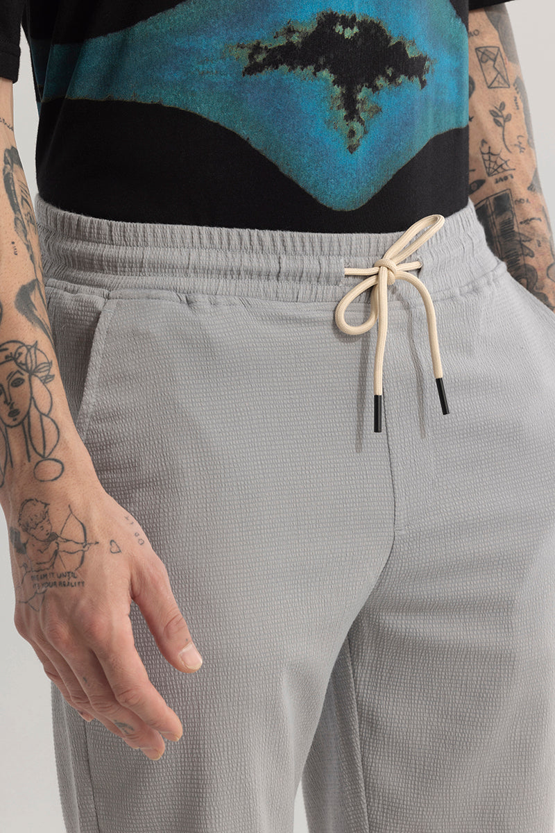 Men's Grey Casual Regular Fit Solid Chinos