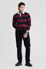 Men's Black Casual Regular Fit Jeans