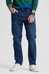 Men's Blue Casual Regular Fit Jeans