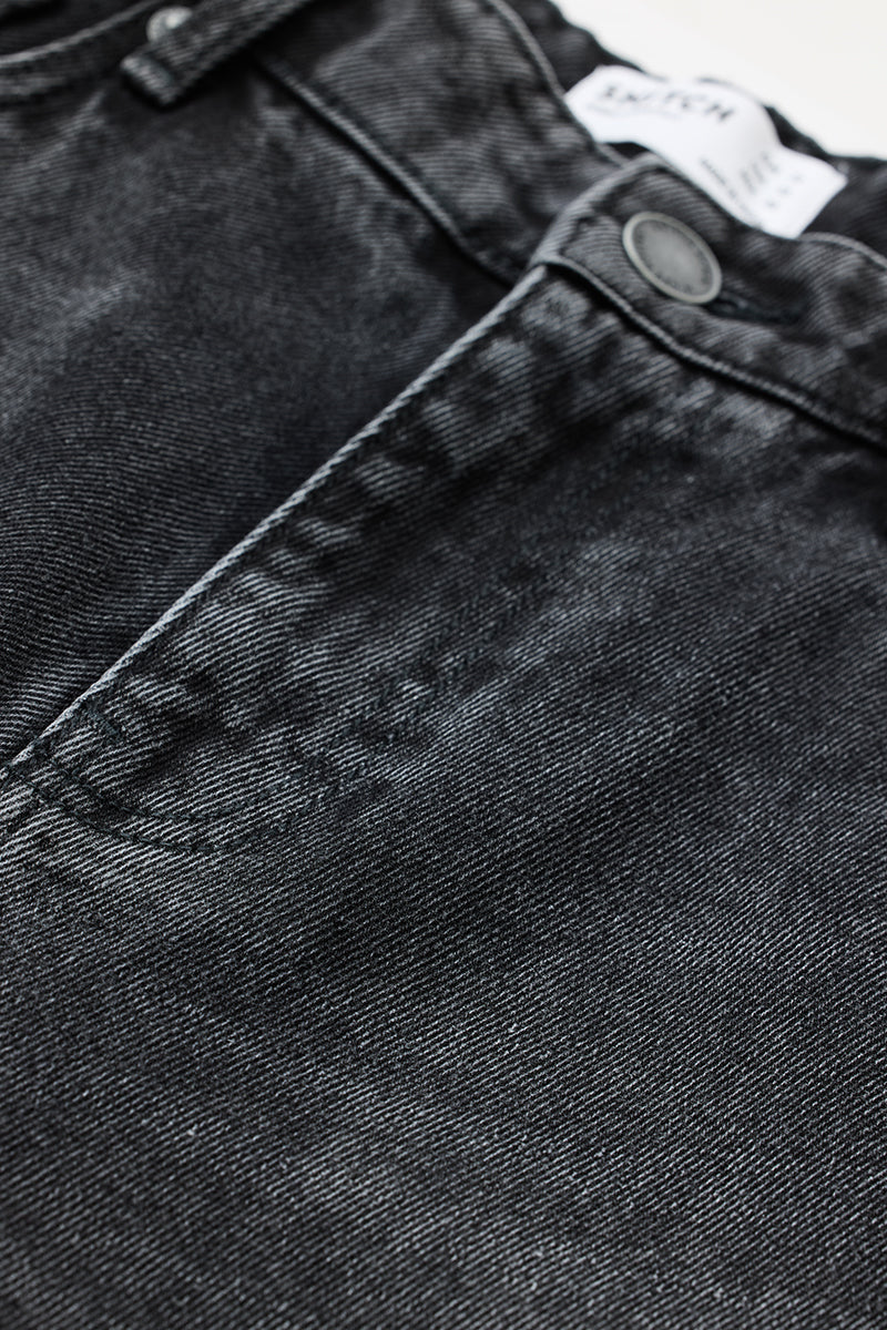 Men's Grey Casual Baggy Fit Jeans