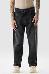 Men's Grey Casual Baggy Fit Jeans