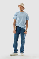Men's Blue Casual Regular Fit Jeans