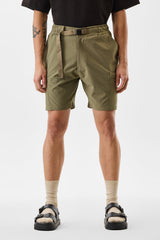 Men's Regular Fit Stretch Olive Cargo Shorts