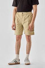 Men's Beige Casual Oversized Fit Shorts