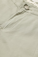 Men's Green Casual Regular Fit Solid Cargo
