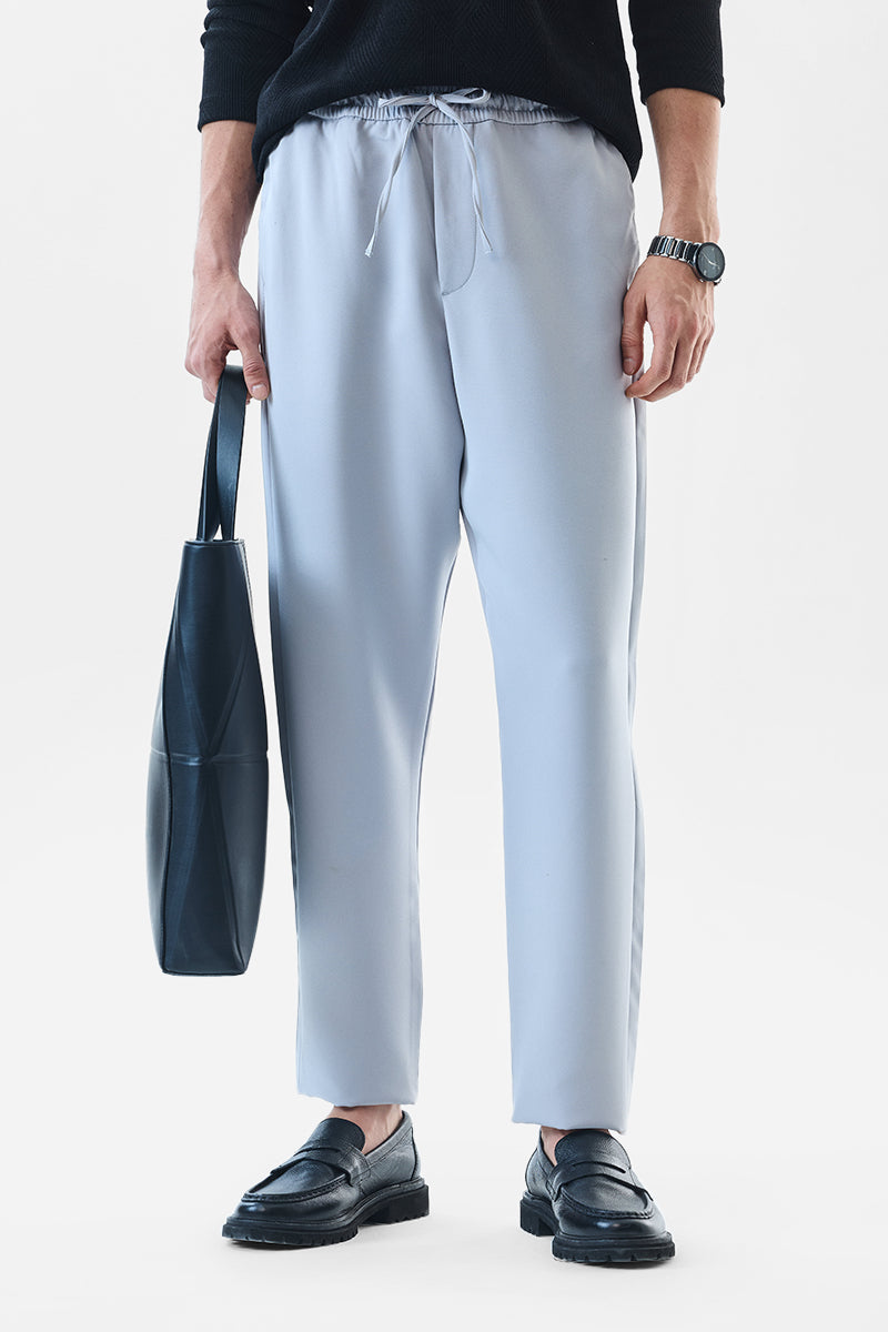 Men's Blue Casual Regular Fit Trouser