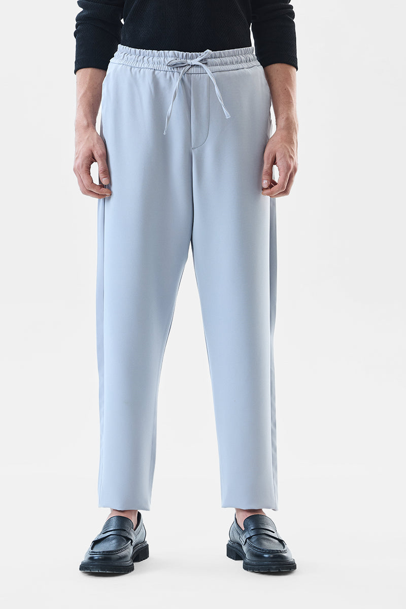 Men's Blue Casual Regular Fit Trouser