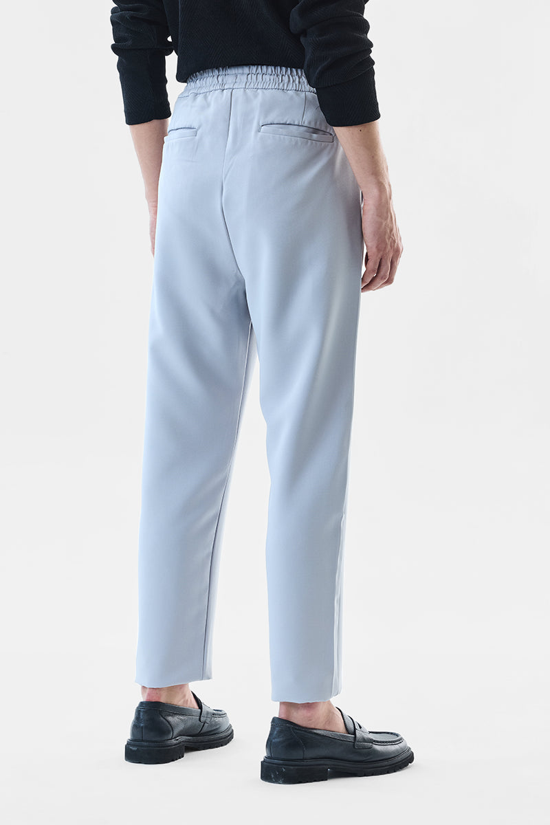 Men's Blue Casual Regular Fit Trouser