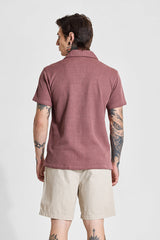 Men's Pink Casual Oversized Fit Printed Half Sleeves Shirt