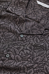 Men's Grey Casual Oversized Fit Printed Half Sleeves Shirt