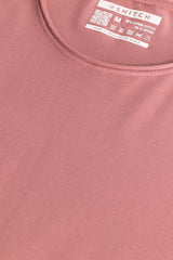 Men's Pink Casual Slim Fit Tshirt