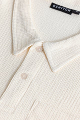 Men's Beige Casual Slim Fit Printed Half Sleeves Polo Tshirt