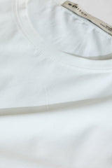 Men's White Casual Solid Slim Fit 4-Way Stretch Half Sleeves T-shirt