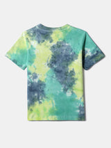 Boys Multicolor Cotton Tie and Dye Tshirt and Short Set