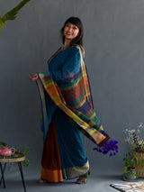 Women's Multicolor Cotton Saree