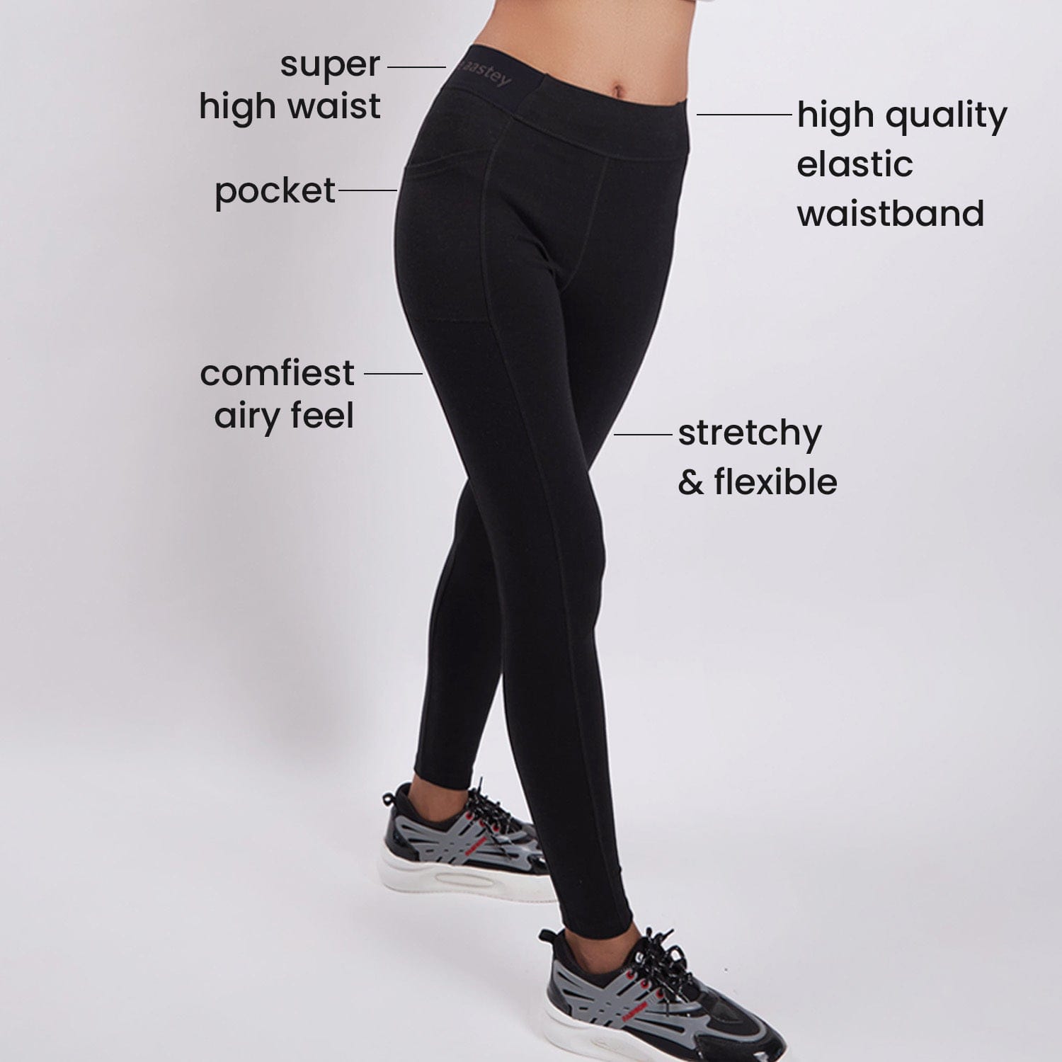 Women's Black Sports All Day Legging