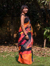 Women's Multicolor Pure Cotton Saree
