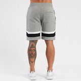 Men Grey Cotton Regular Outdoor Solid Shorts