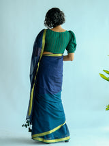Women's Multicolor Cotton Blend Saree