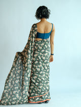 Women's Multicolor Cotton Blend Saree