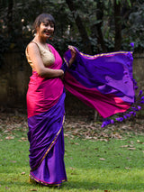 Women's Multicolor Cotton Blend Saree