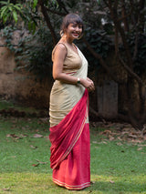 Women's Multicolor Cotton Blend Saree