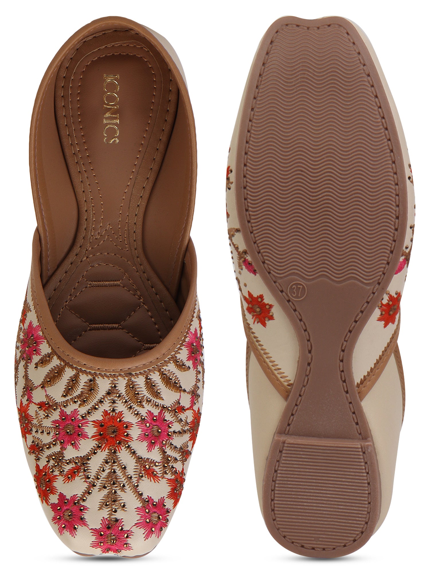 Women's Beige Casual Slip-On Flats