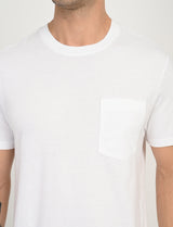 Mens White Casual Regular Fit Solid Half Sleeves Tshirt