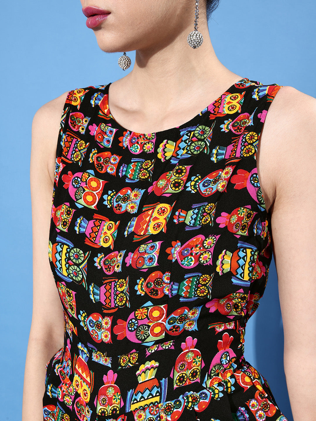 Women's Black Casual Elasticated Ethnic Dhoti Jumpsuit