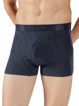 Men's Navy Casual lightweight jacquard textured Trunks