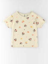 Girls Multicolor Cotton Minnie Mouse Top - Pack of 2