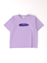 Boys Lavendar Puff-Printed Tshirt