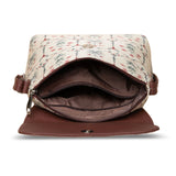 Women's Yellow Vegan Leather Finish Sling Bag - 5.6L