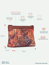 Women's Multicolor Vegan Leather Finish Sling Bag - 3.69L