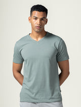 Men's Grey Casual Regular Fit Solid Half Sleeves Tshirt