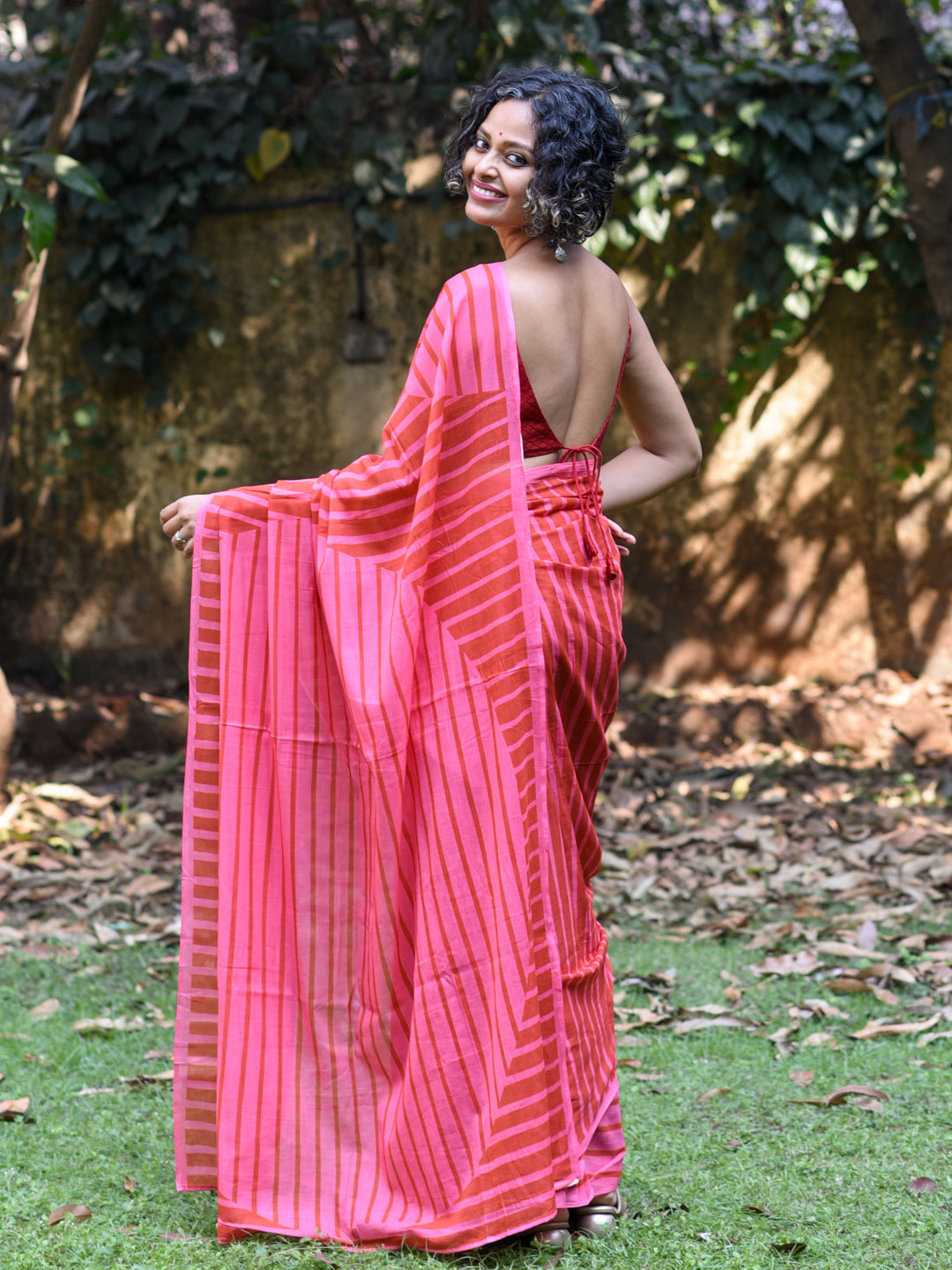 Women's Multicolor Pure Cotton Saree