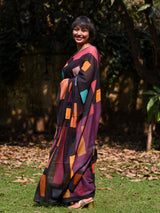 Women's Multicolor Pure Cotton Saree