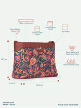 Women's Pink Vegan Leather Finish Sling Bag - 3.69L