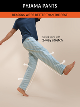 Men's Black Daily Checked Cotton Pyjama