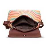 Women's Multicolor Vegan Leather Finish Sling Bag - 5.6L
