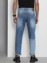 Men's Dad Fit Distressed Mid Rise Jeans