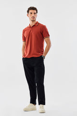 Men's Black Casual Slim Fit Solid Chinos