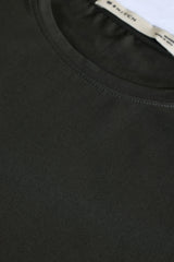 Men's Green Casual Slim Fit Solid Half Sleeves Tshirt