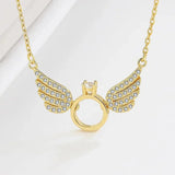 Women's Millenia Dancing Swan Pendant Necklace