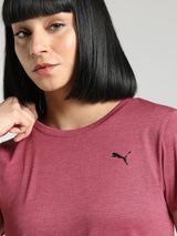Womens Red Sports Regular Half Sleeves Tshirt