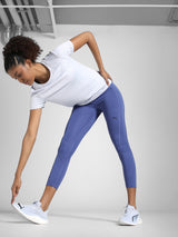 Womens White Sports Regular Half Sleeves Tshirt