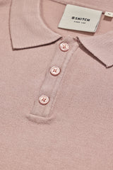 Men's Pink Casual Slim Fit Solid Half Sleeves Polo Tshirt