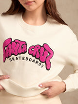 Women's Cream Varsity Graphic Sweatshirt