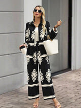 Women's Black Casual Co-ords Set
